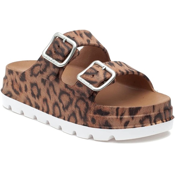 J/Slides leopard slip ons - Picture 3 of 6